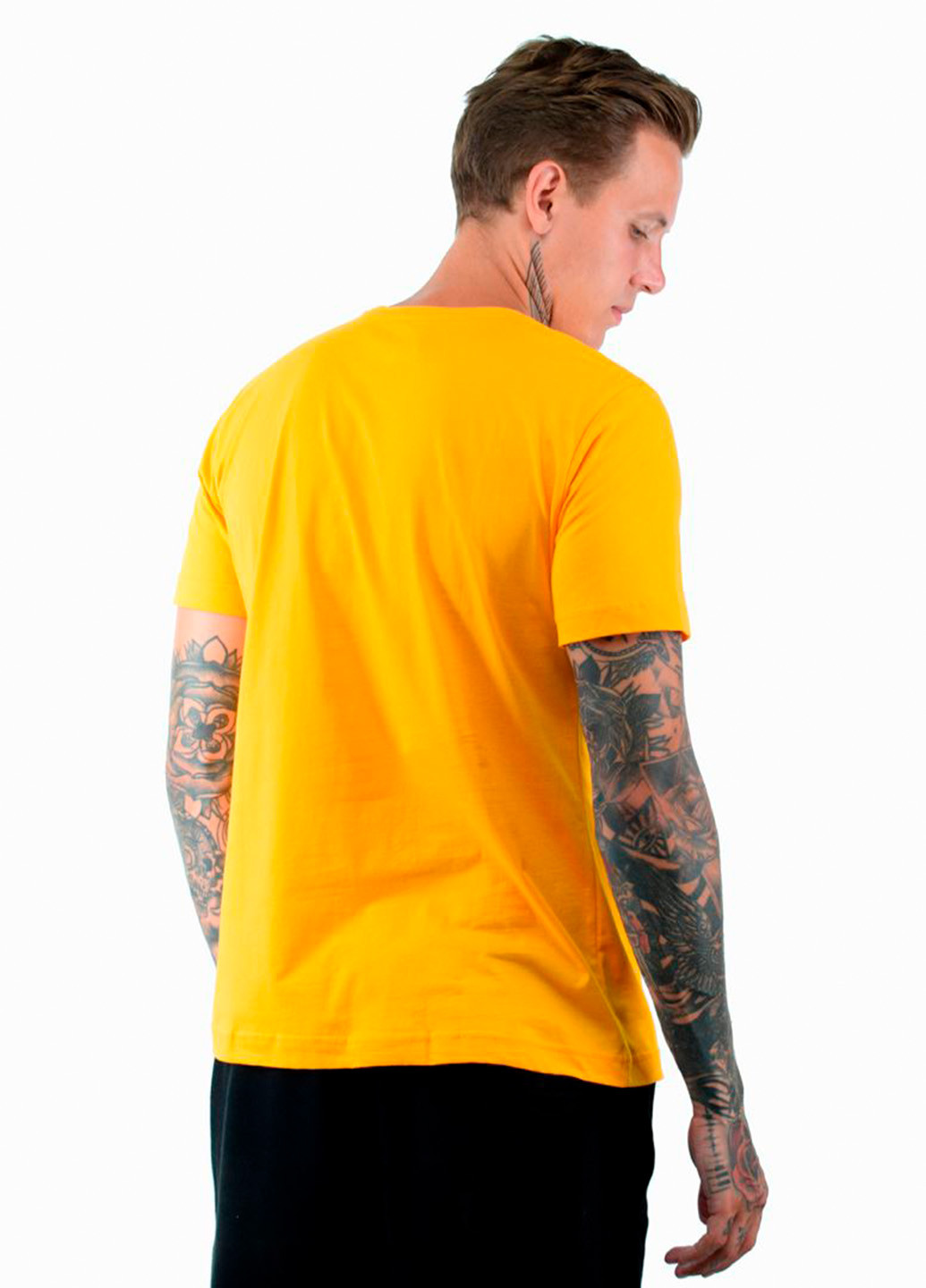 Жовта футболка чоловіча strip жовтий Power Футболки