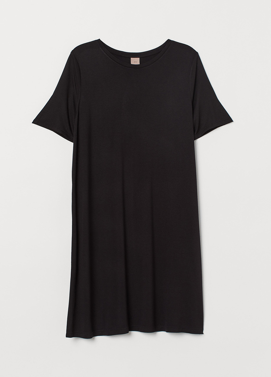 Чорна кежуал футболка сукня-футболка H&M