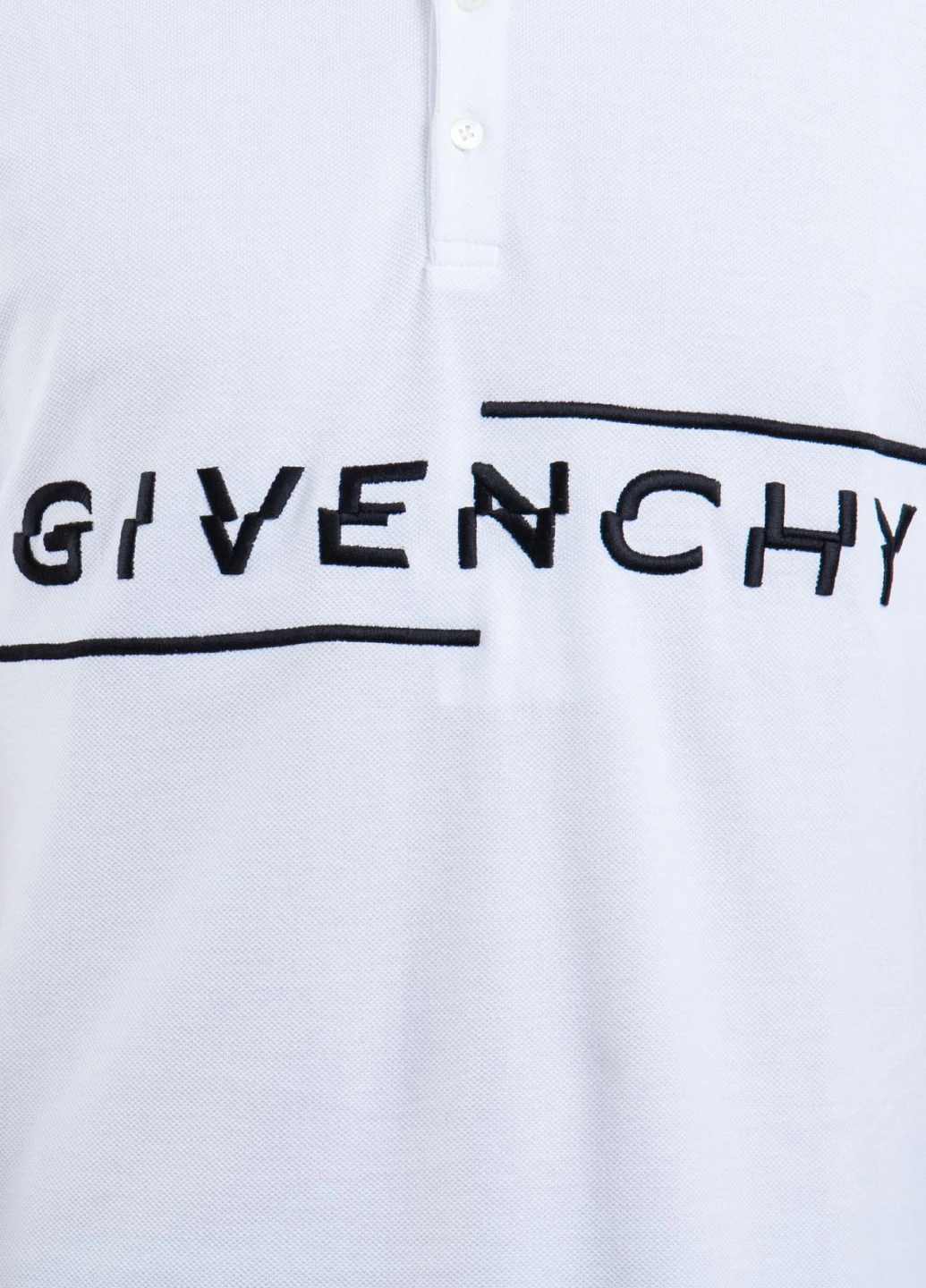 Біла біла футболка-за з логотипом Givenchy