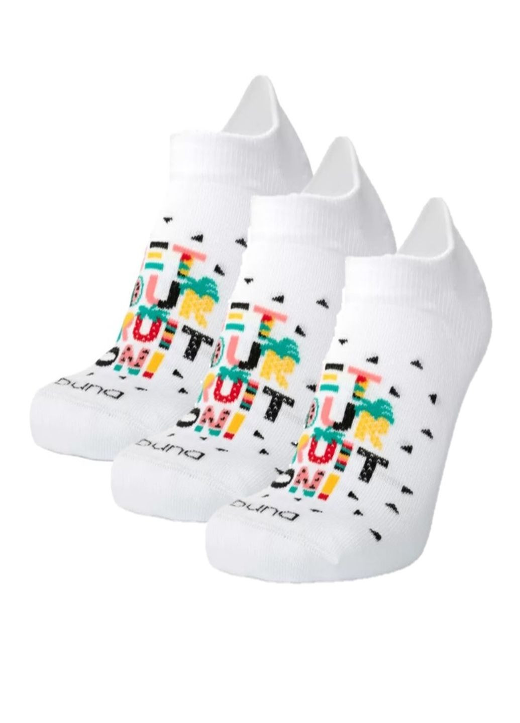 Білі набір (3 шт.) підслідників жіночих арт.3132 Duna однотонні (252896873)