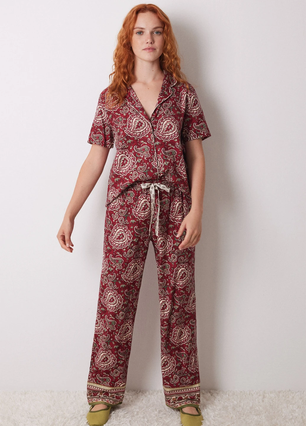 Красная всесезон пижама (рубашка, брюки) рубашка + брюки Women'secret