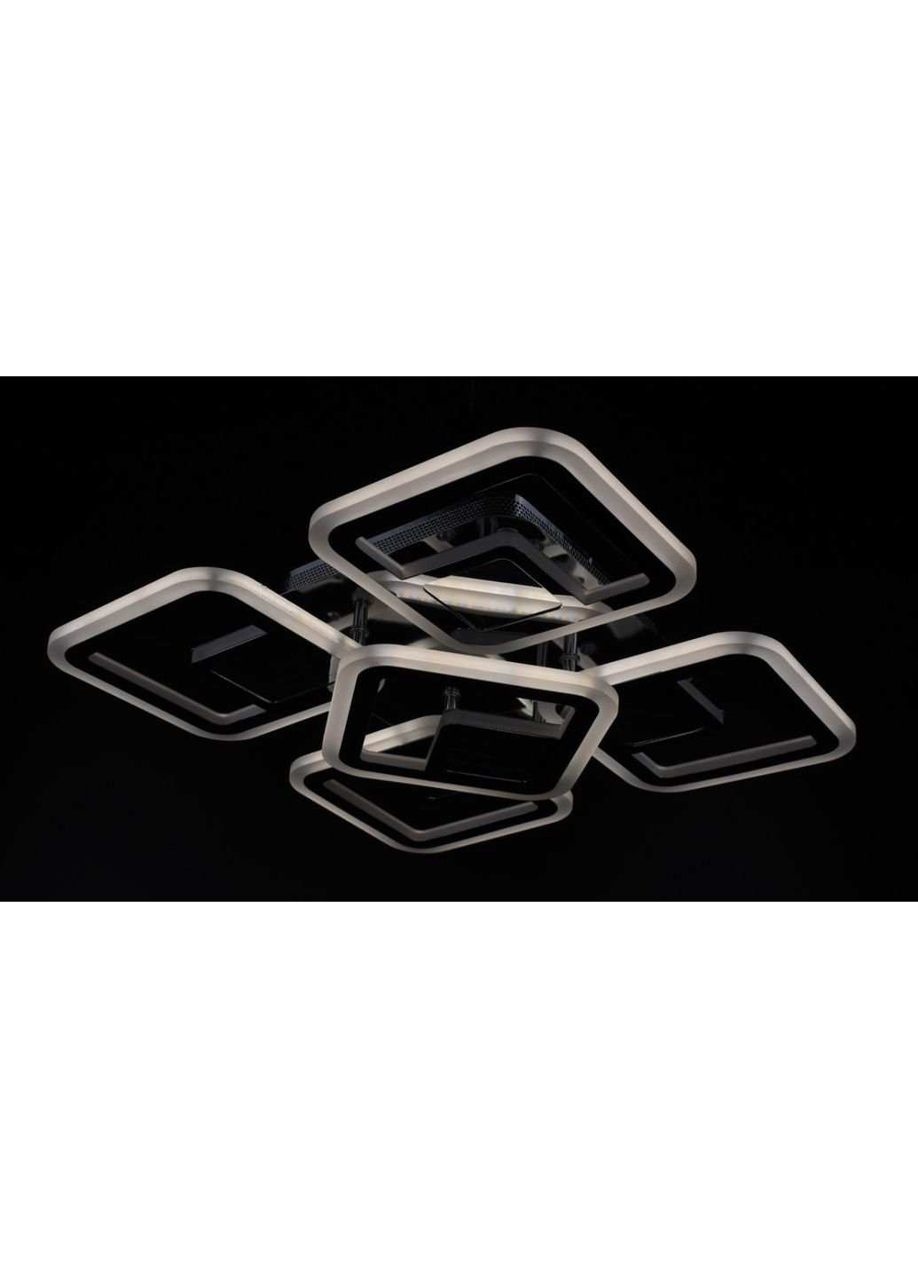 Люстра потолочная LED с пультом A2720/4+1S-3D-ch Хром 10х40х40 см. Sunnysky (253527894)