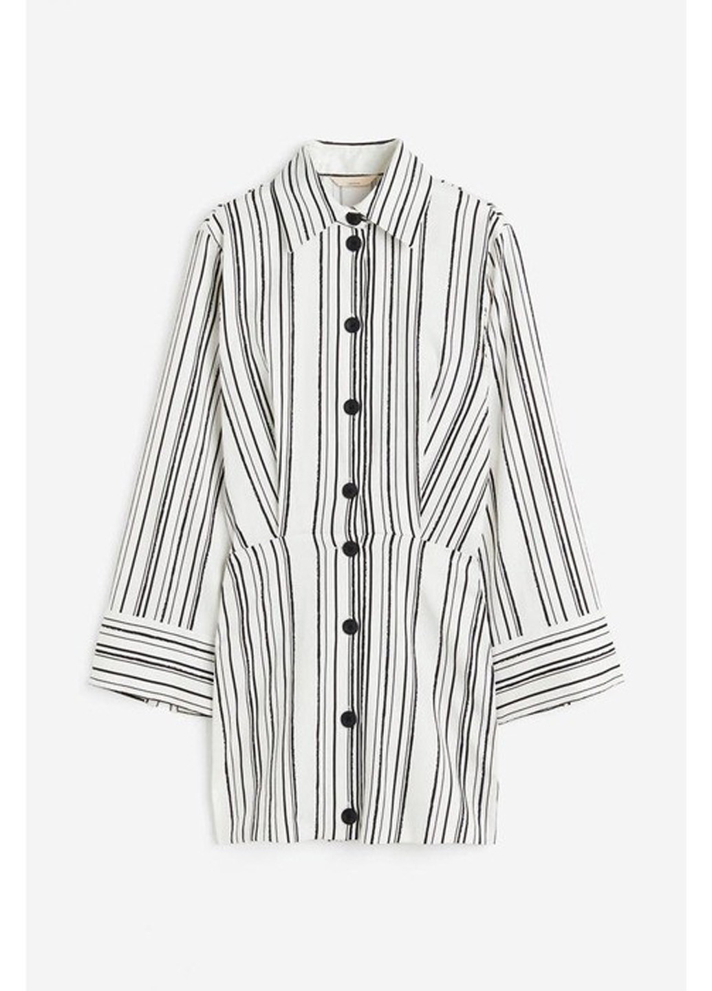 Білий кежуал сукня сукня-сорочка H&M в смужку