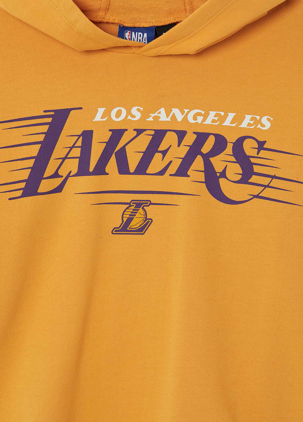 Світшот Los Angeles Lakers DeFacto Свитшот написи жовті кежуали бавовна, трикотаж