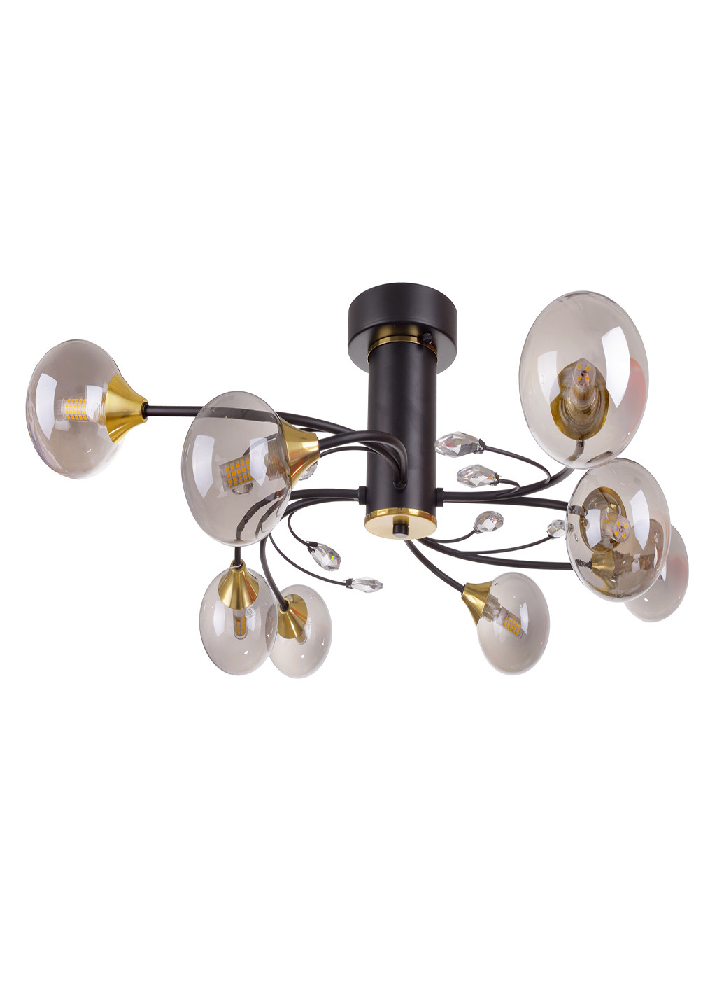 Стельова люстра BR-01 639C/8 G9 BK/G Brille (251891799)