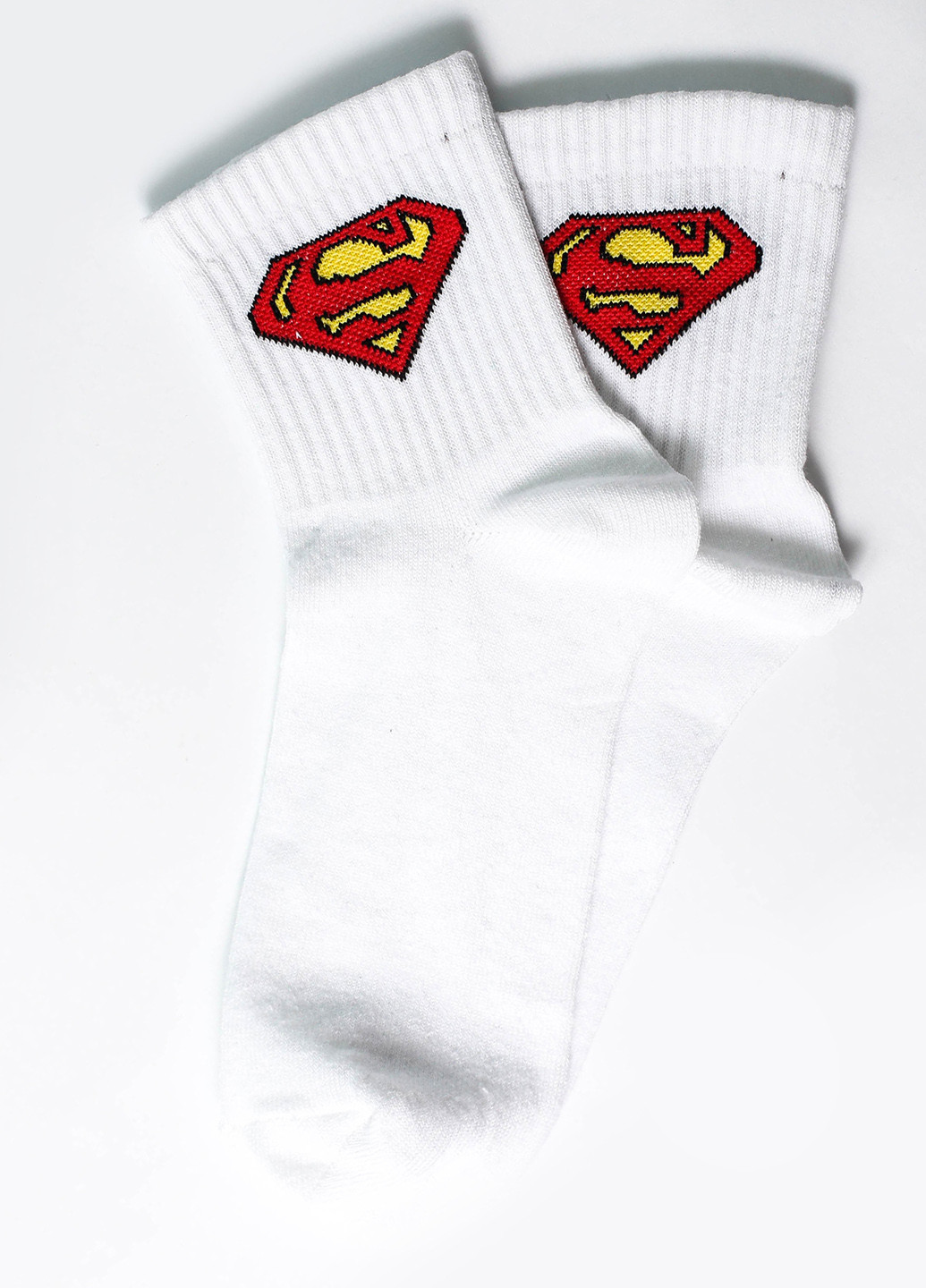 Носки Супермен Rock'n'socks белые повседневные