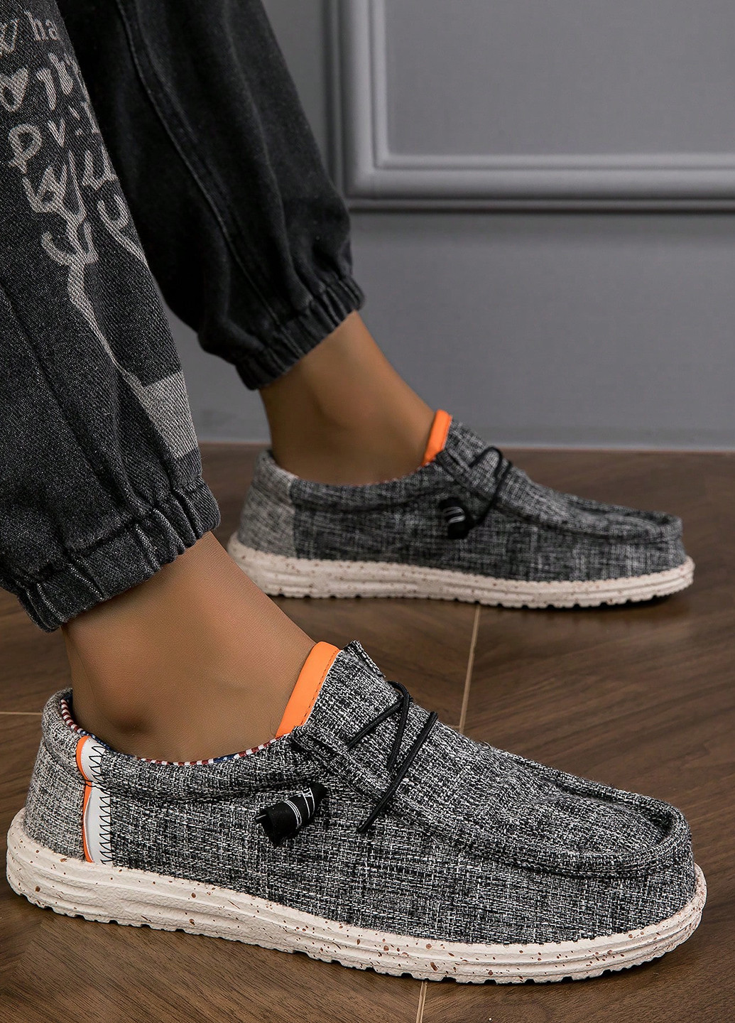 Комбинированные кэжуал лоферы SHEIN без шнурков