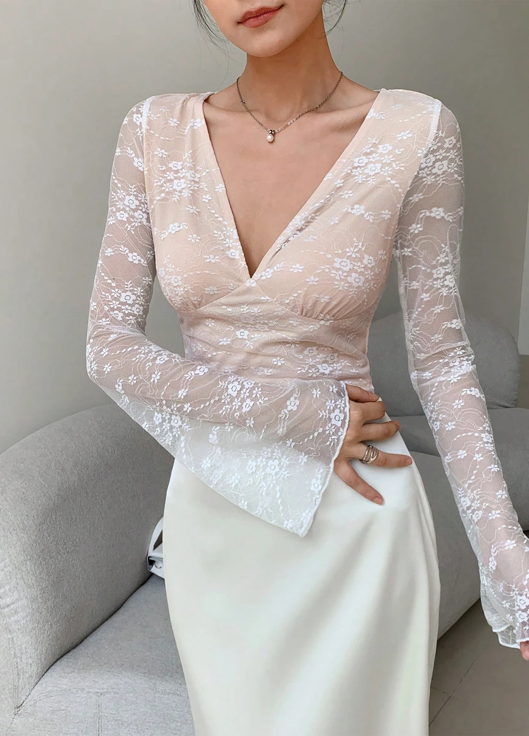 Біла блуза SHEIN