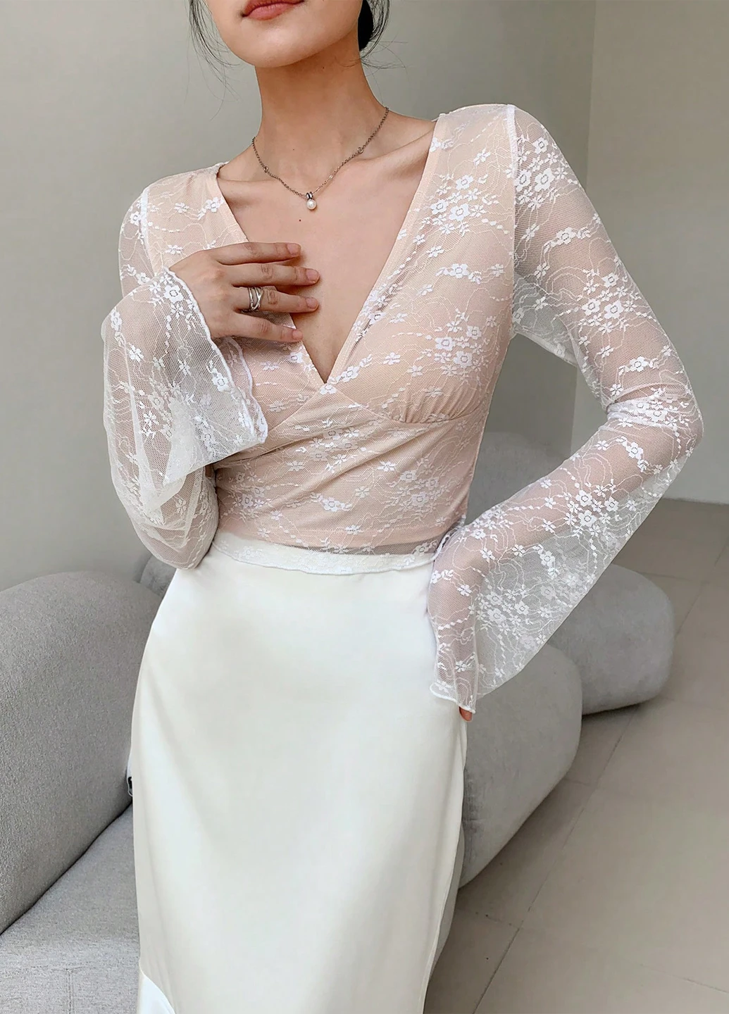 Біла блуза SHEIN