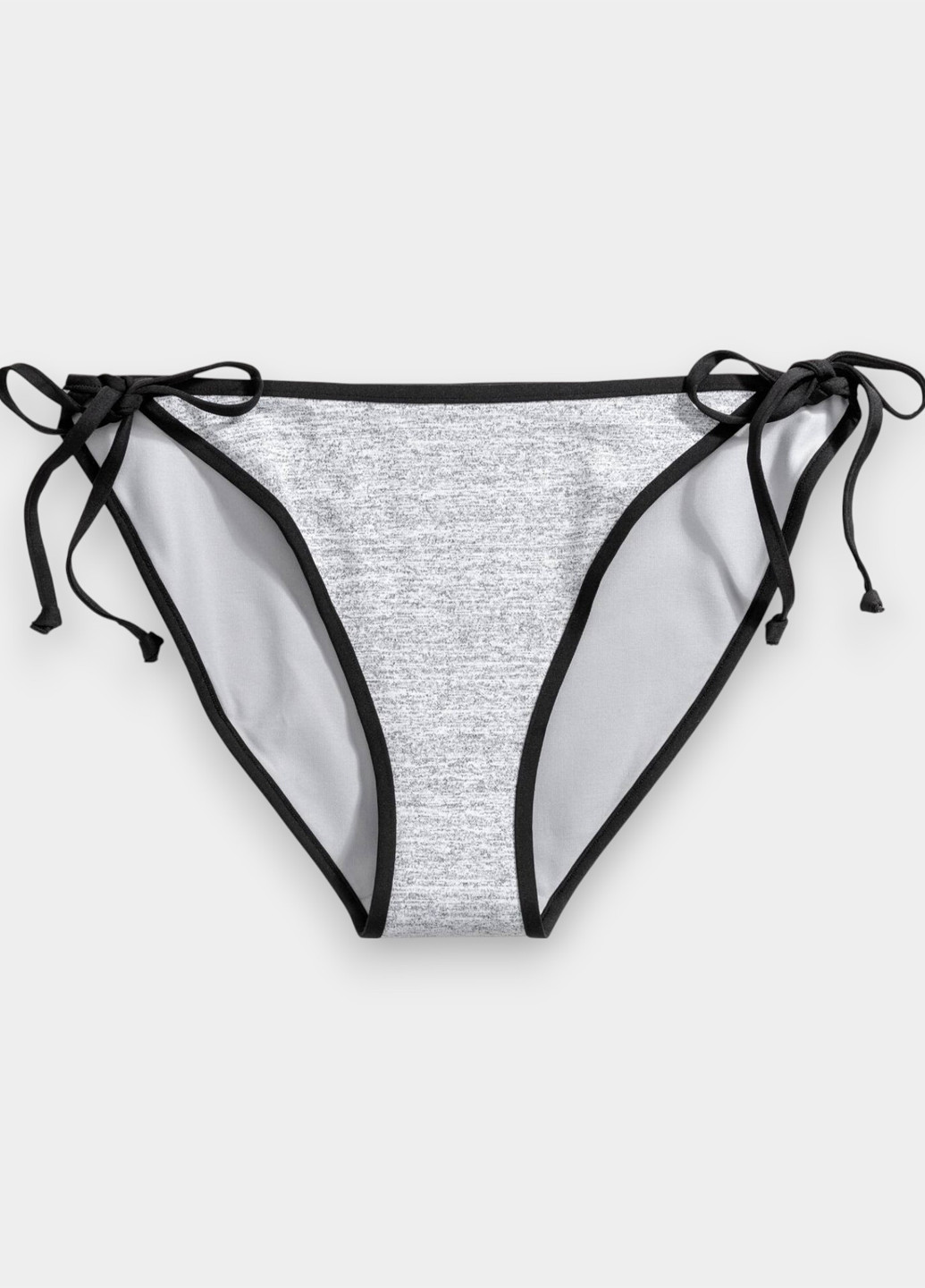 Светло-серые купальные трусики меланжевые H&M