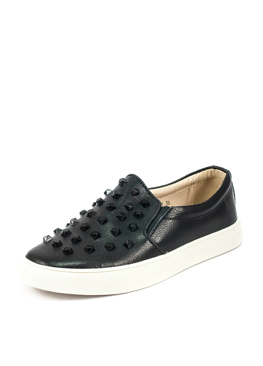 Черные слипоны Allshoes однотонные