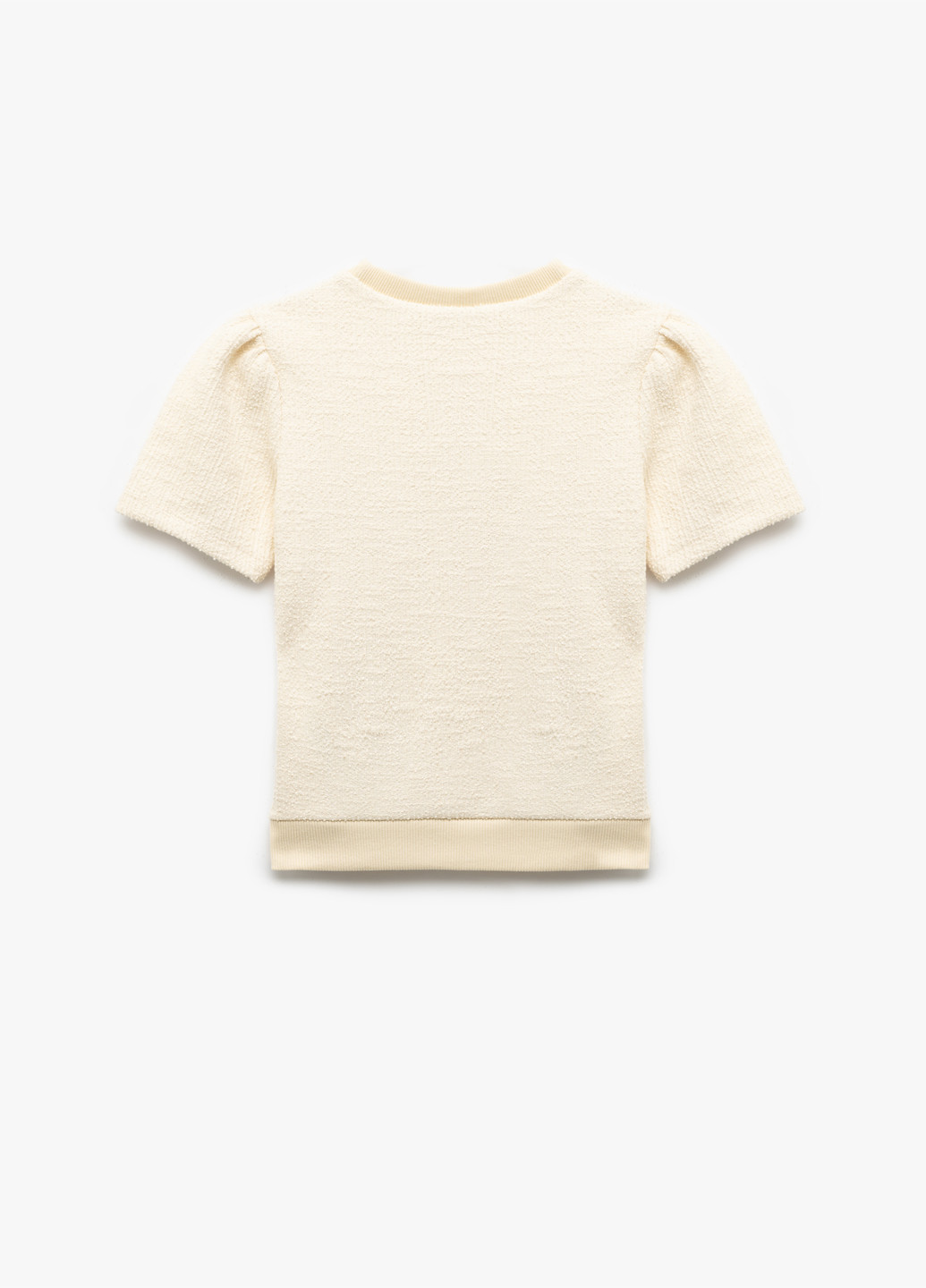 Кремовая летняя футболка KOTON
