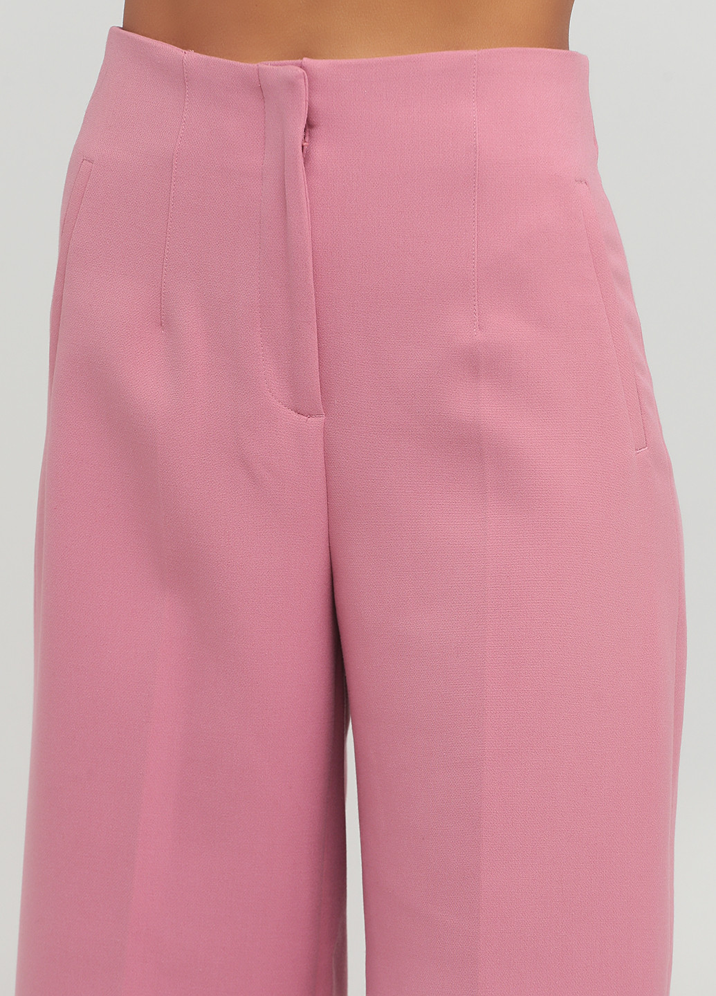 Розовые кэжуал демисезонные кюлоты брюки Zara