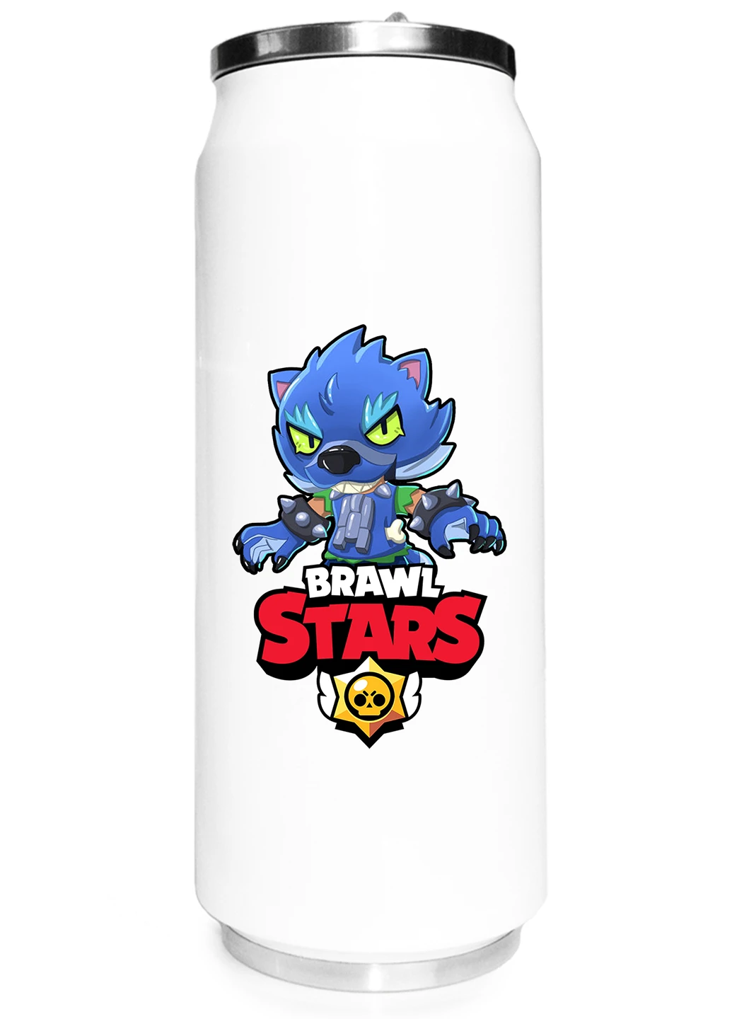Термобанка Леон Вовк Бравл Старс (Leon Wolf Werewolf Brawl Stars) (31091-1014) термокружка MobiPrint (218988305)