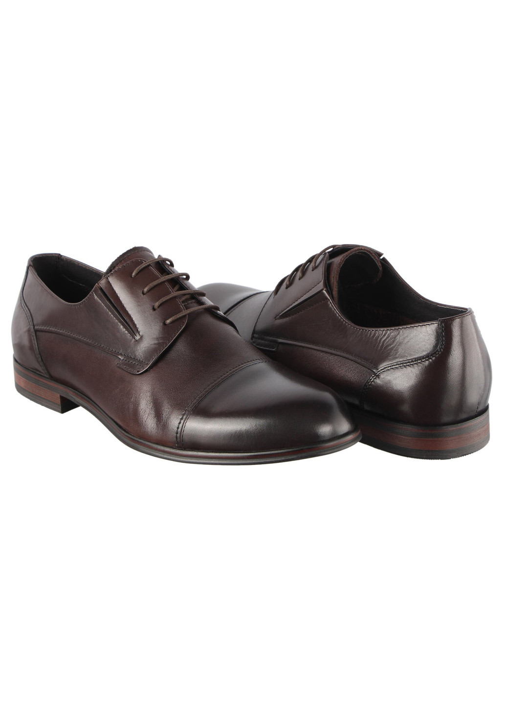 Коричневые мужские классические туфли 196245 Buts на шнурках