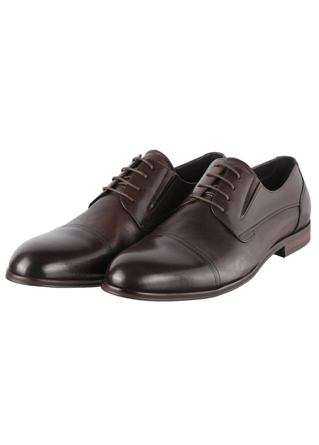 Коричневые мужские классические туфли 196245 Buts на шнурках