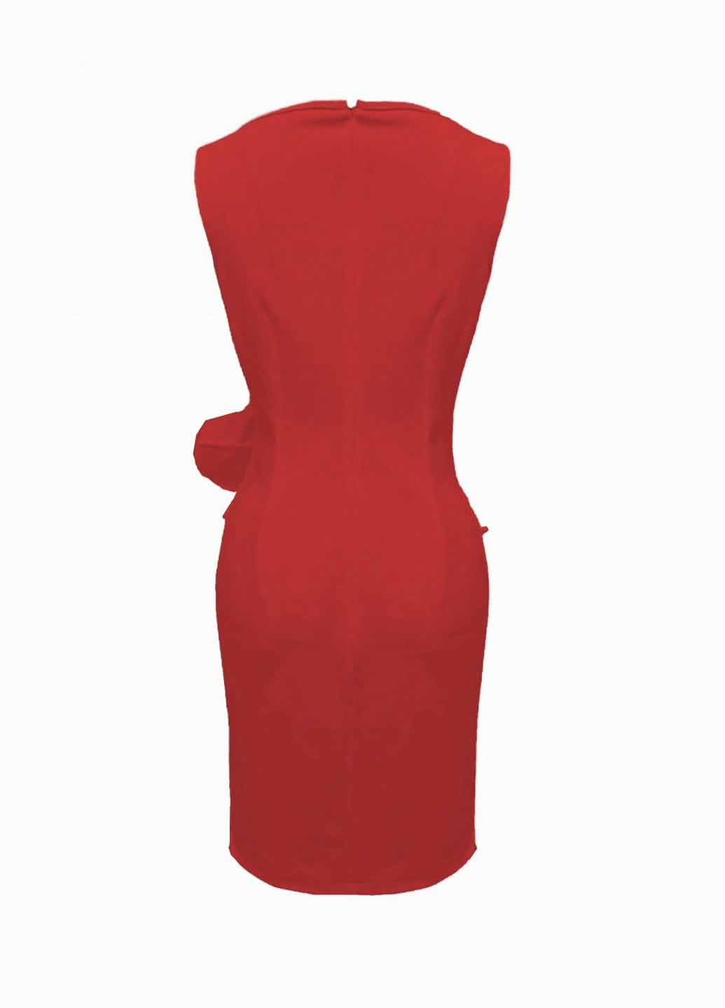 Червона святковий, вечірня сукня силуетна SHEIN однотонна