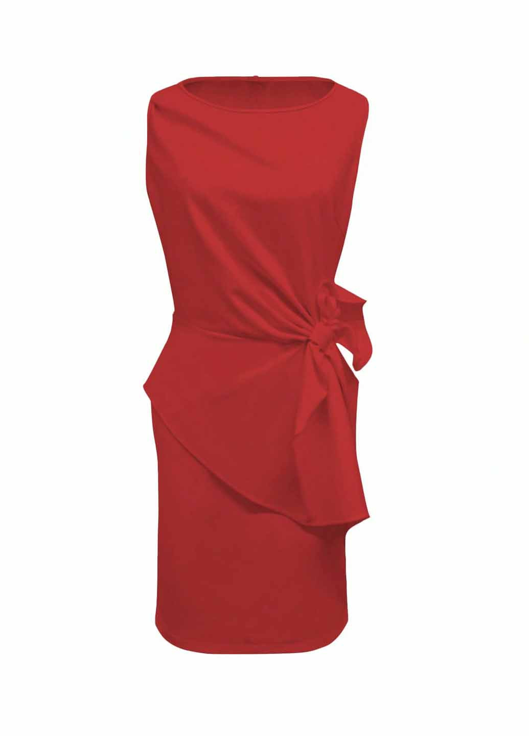 Червона святковий, вечірня сукня силуетна SHEIN однотонна