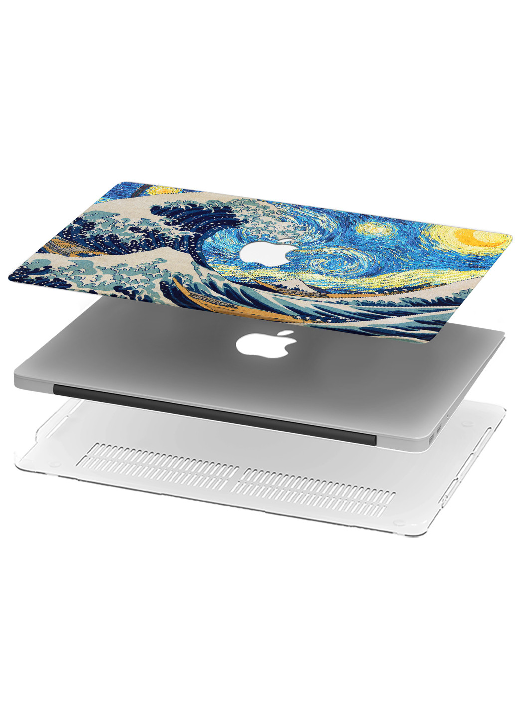 Чохол пластиковий для Apple MacBook Pro 13 A1706 / A1708 / A1989 / A2159 / A1988 Нагасакі Велика Хвиля (Van Gogh) (9648-1847) MobiPrint (218505484)