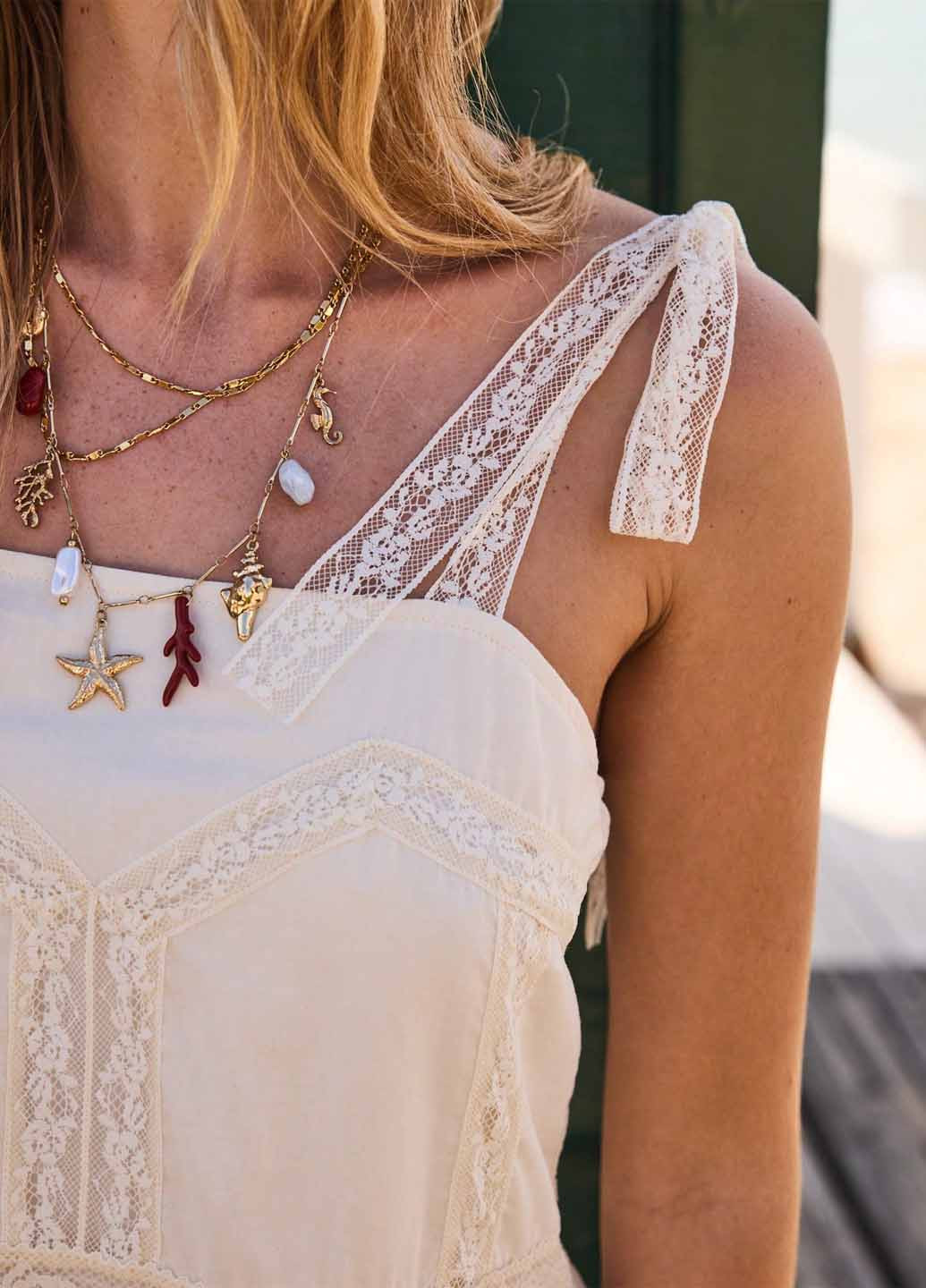 Кремова кежуал сукня а-силует SHEIN однотонна