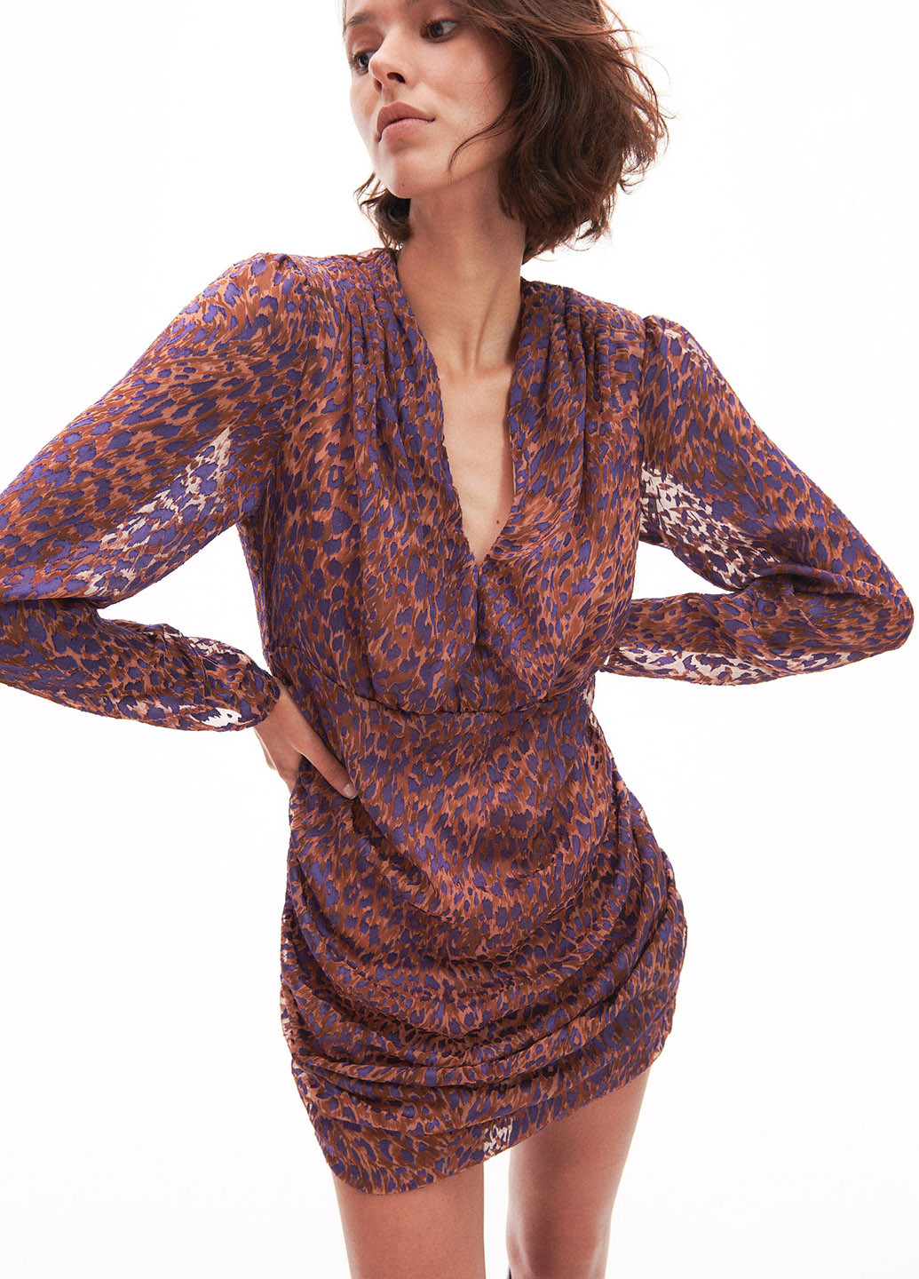 Комбінована кежуал сукня Reserved з абстрактним візерунком