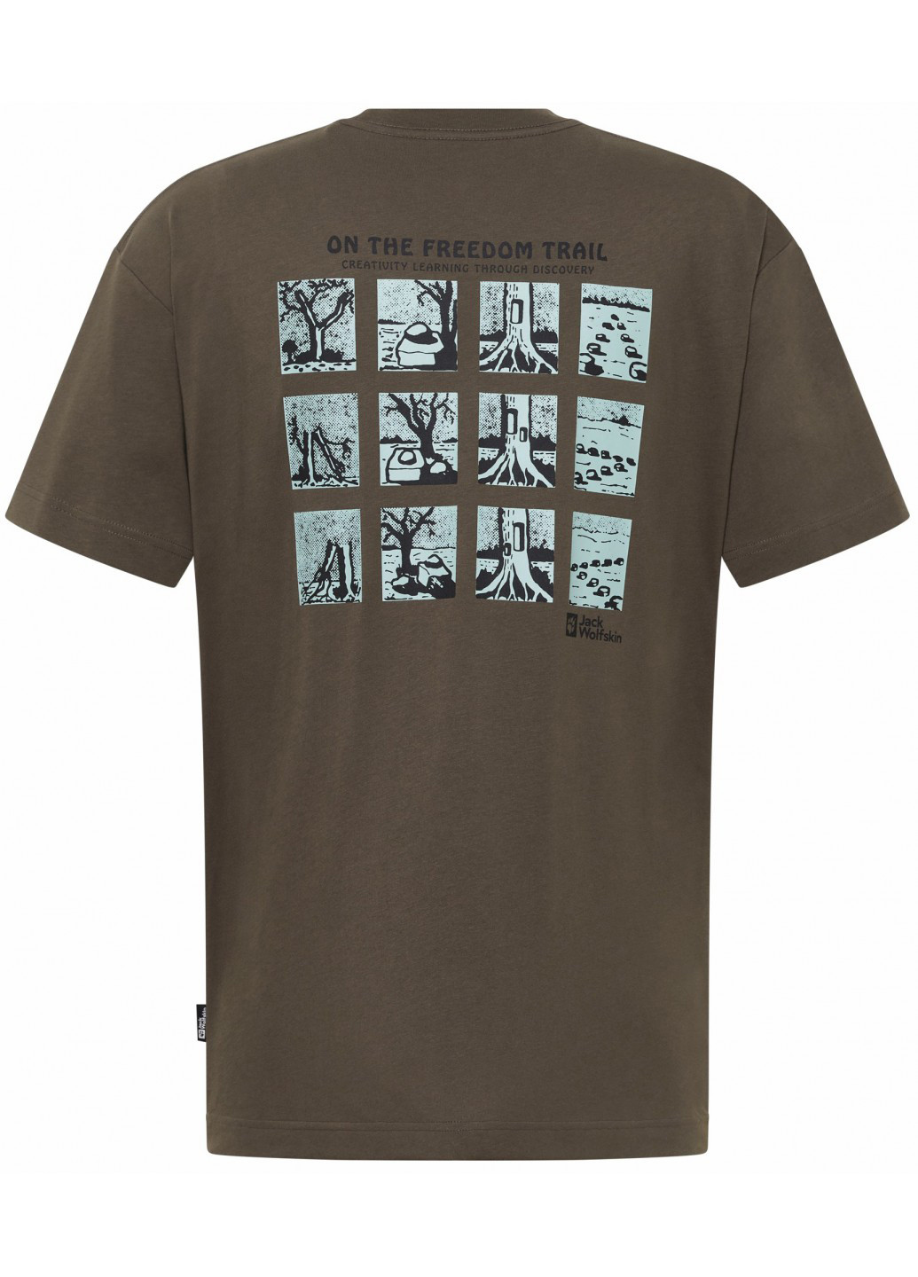 Коричневая футболка Jack Wolfskin TRAILBLAZER T M