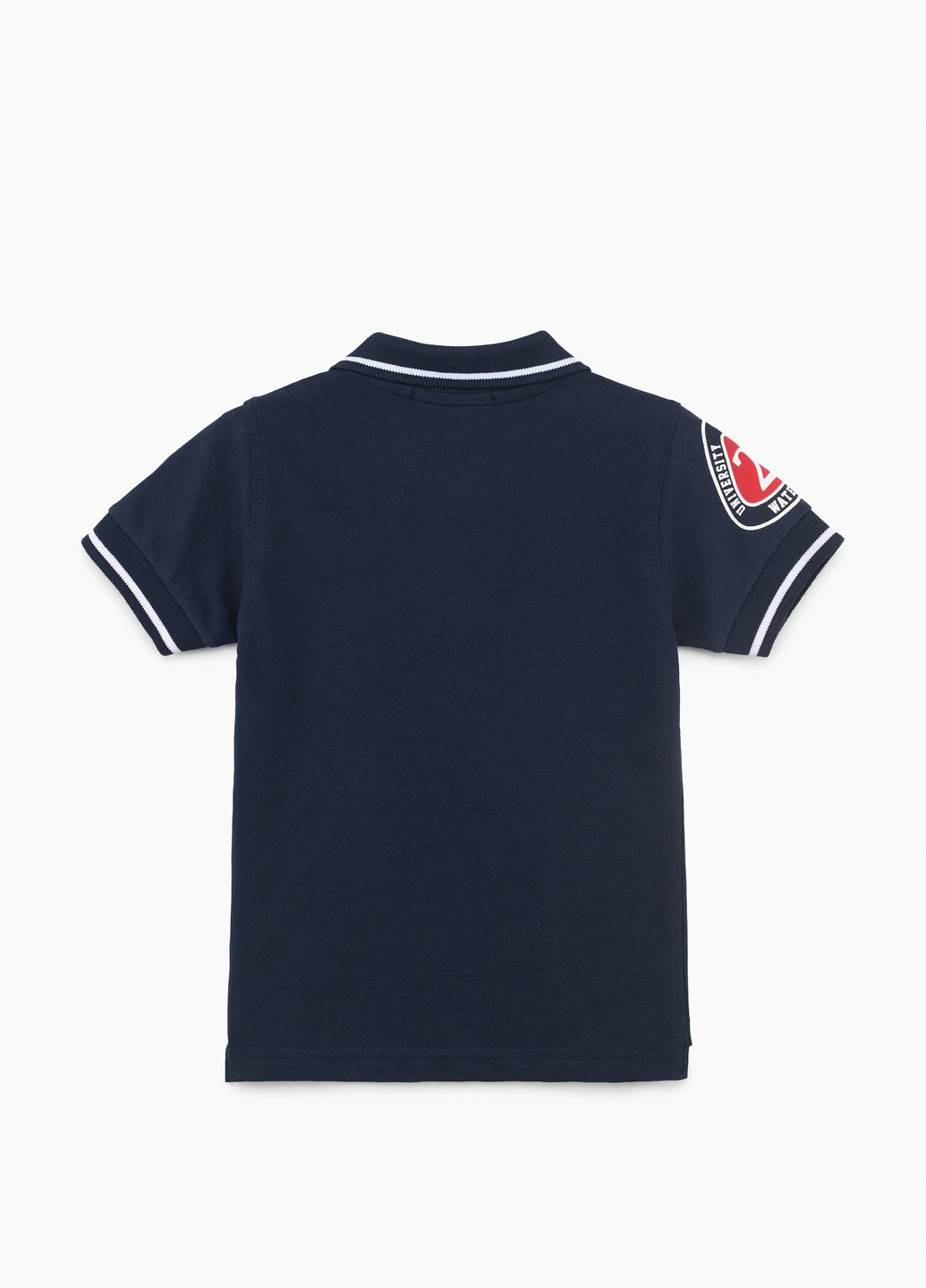 Темно-синяя детская футболка-поло для мальчика Popito однотонная