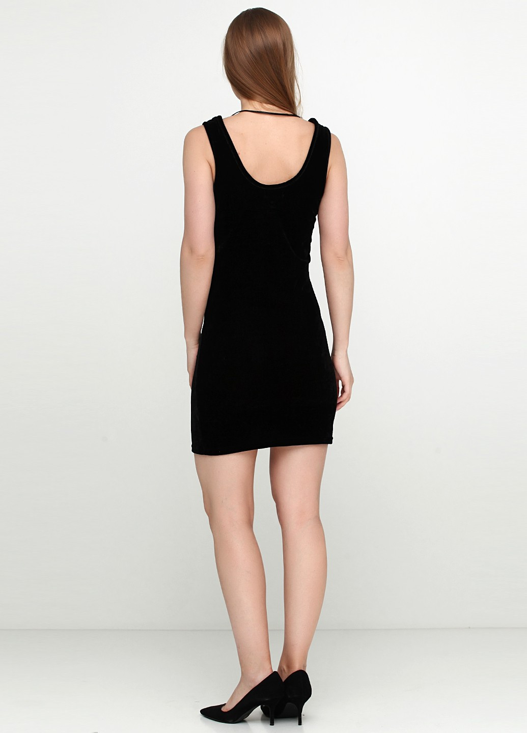 Черное коктейльное платье футляр Red Label однотонное
