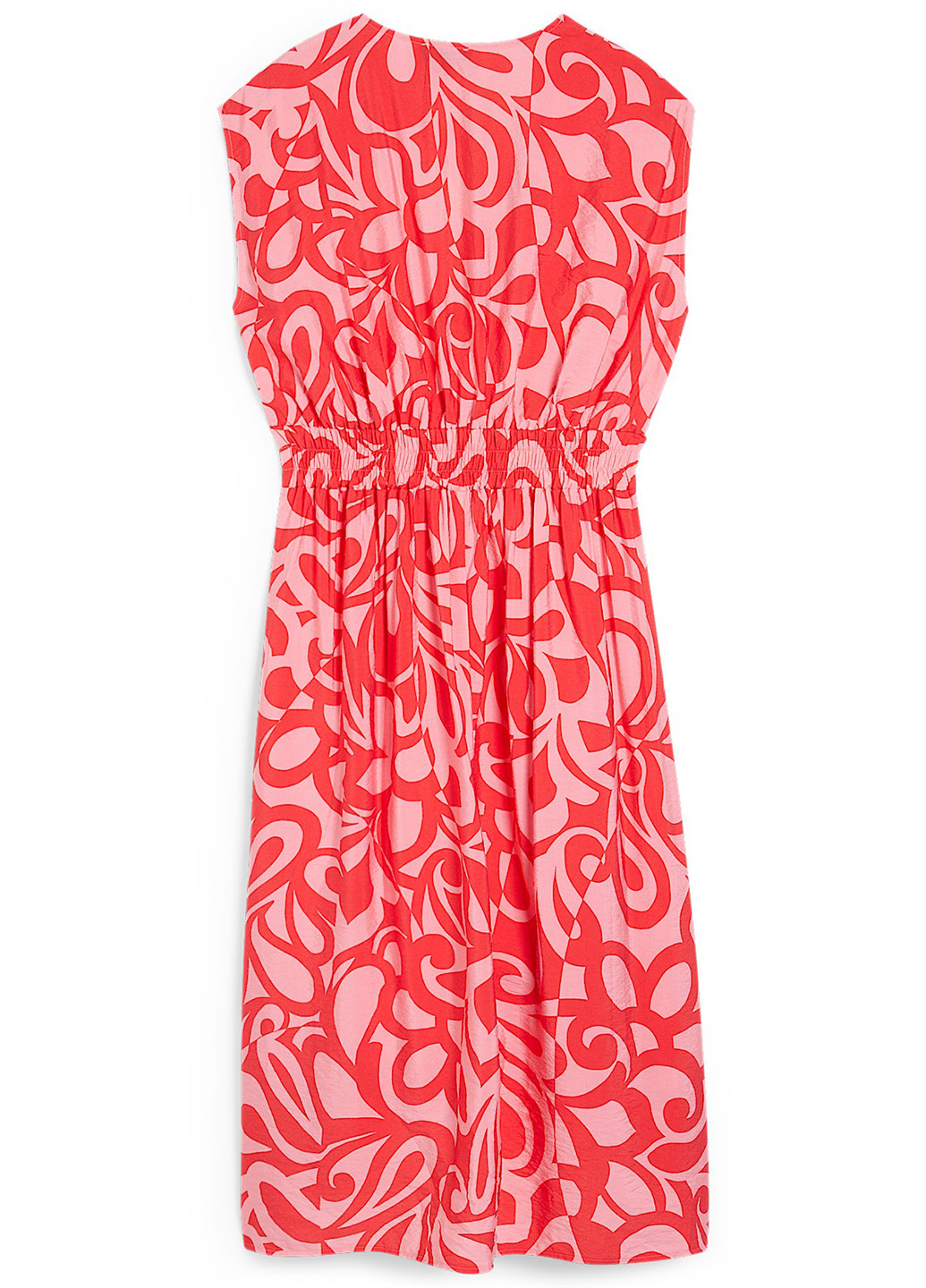 Червона кежуал сукня C&A з абстрактним візерунком