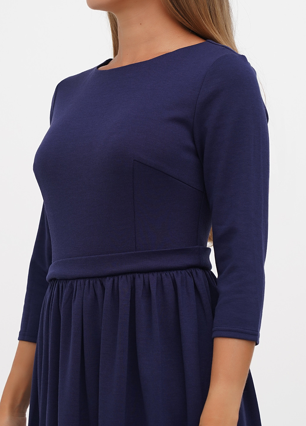 Темно-синее кэжуал платье клеш Laura Bettini однотонное