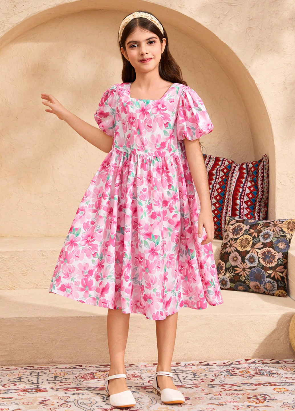 Розовое платье SHEIN (367194654)