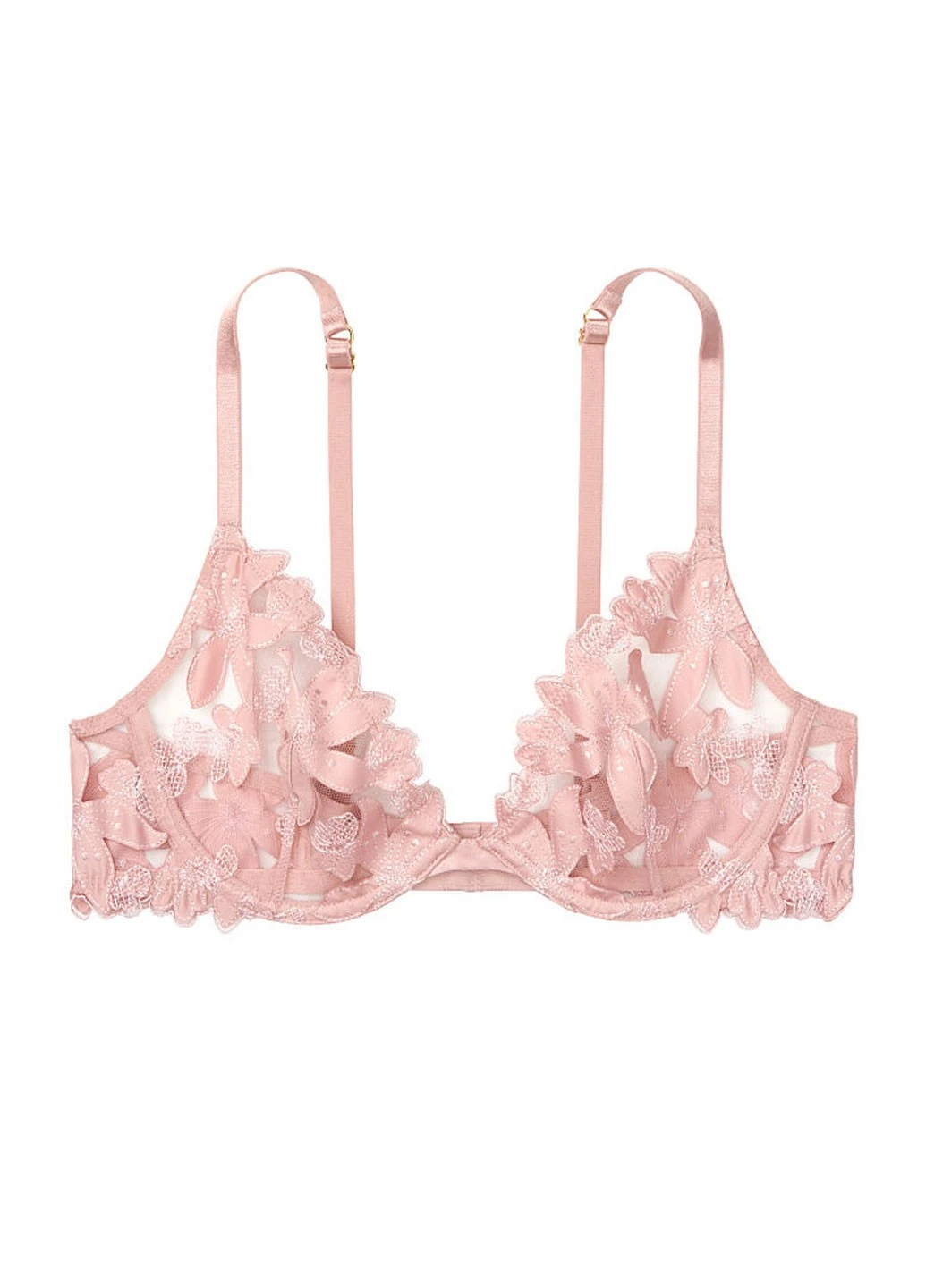 Рожевий демісезонний комплект (бюстгальтер, труси) Victoria's Secret