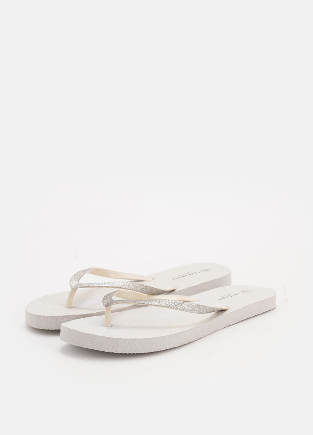 Серые пляжные, кэжуал вьетнамки Terranova с глиттером