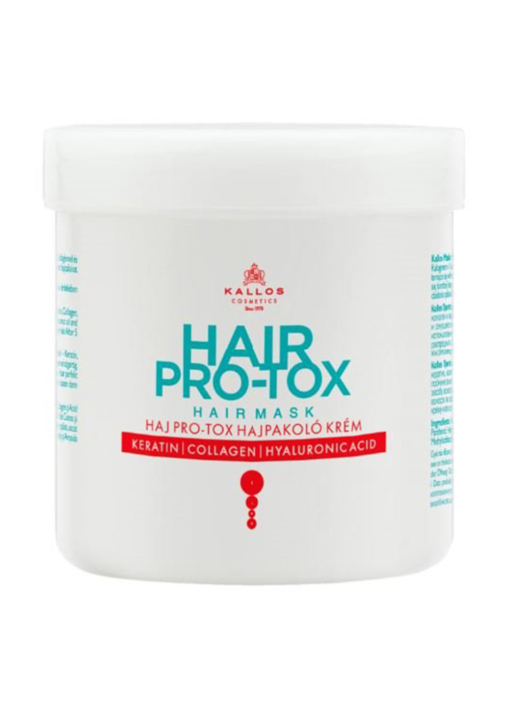 Маска для волос Протокс, 500 мл Kallos Cosmetics (77787603)