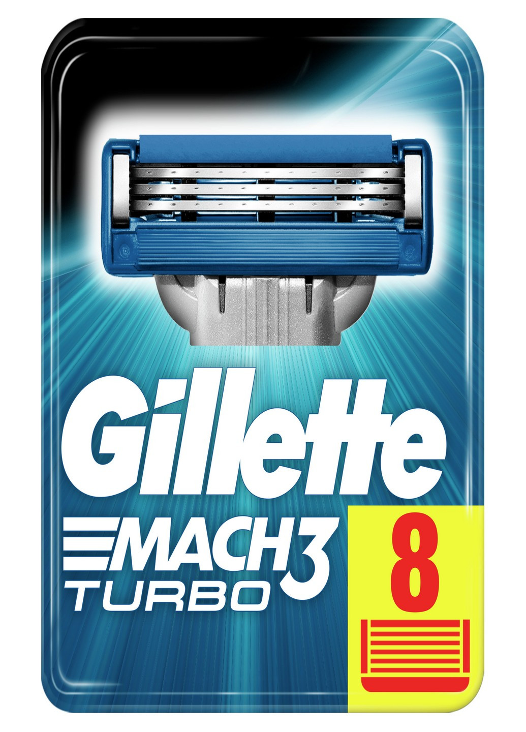 Змінні картриджі для гоління Mach 3 Turbo (8 шт) Gillette (192341945)
