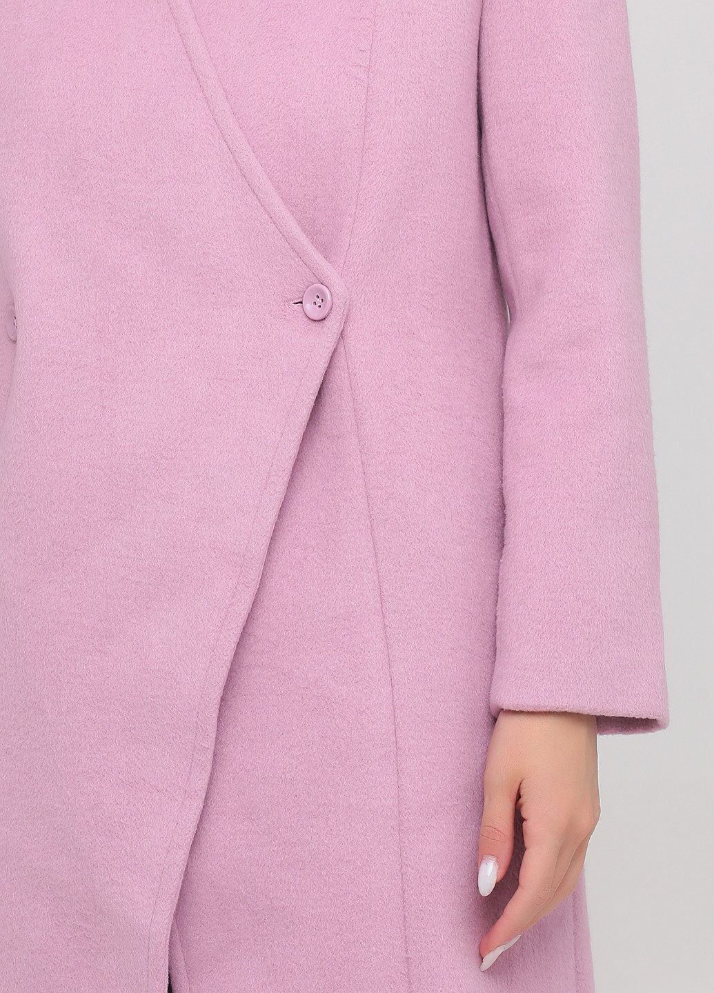 Розово-лиловое демисезонное Пальто двубортное Vero Moda