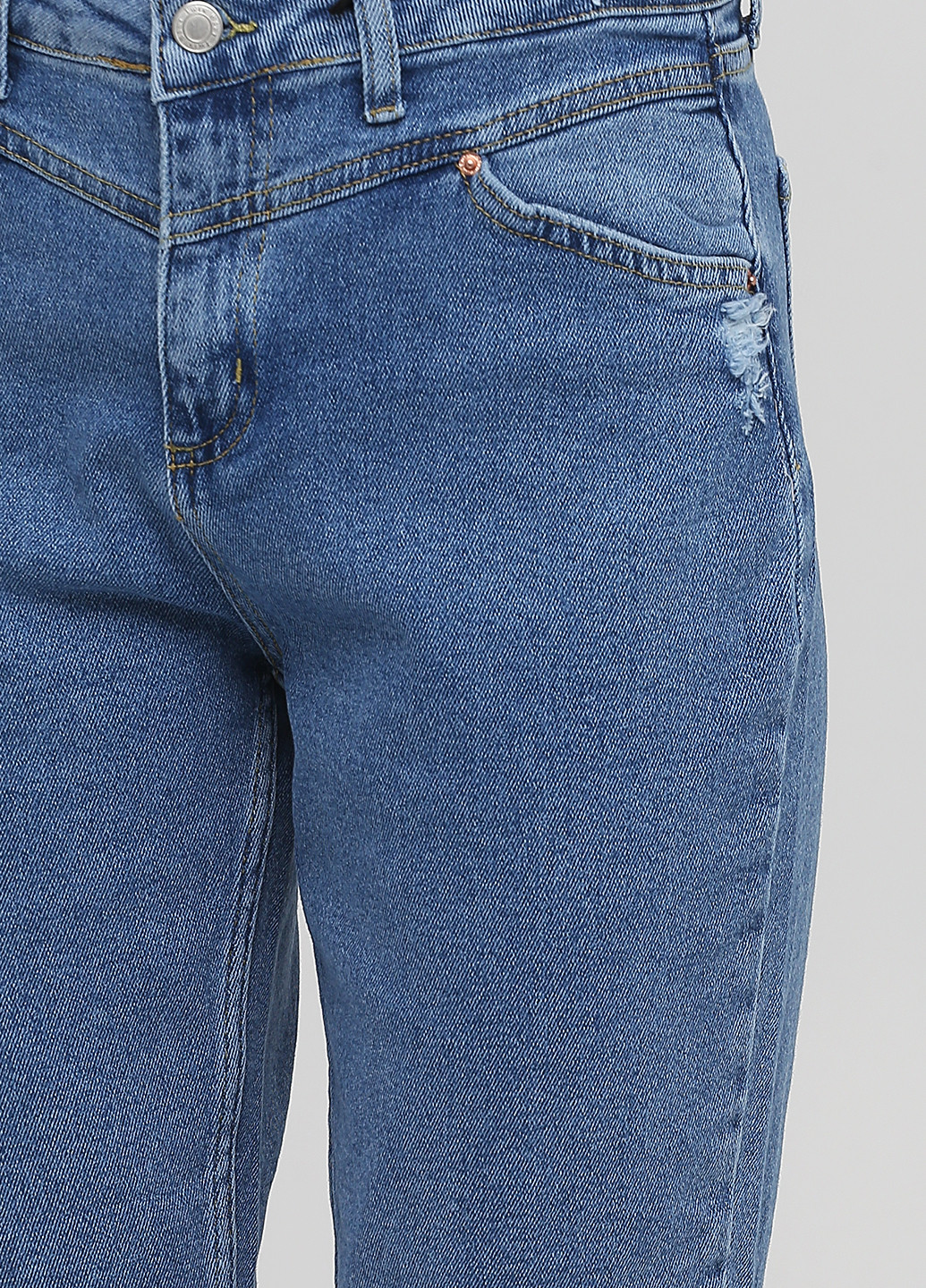 Синие демисезонные зауженные джинсы TWIN