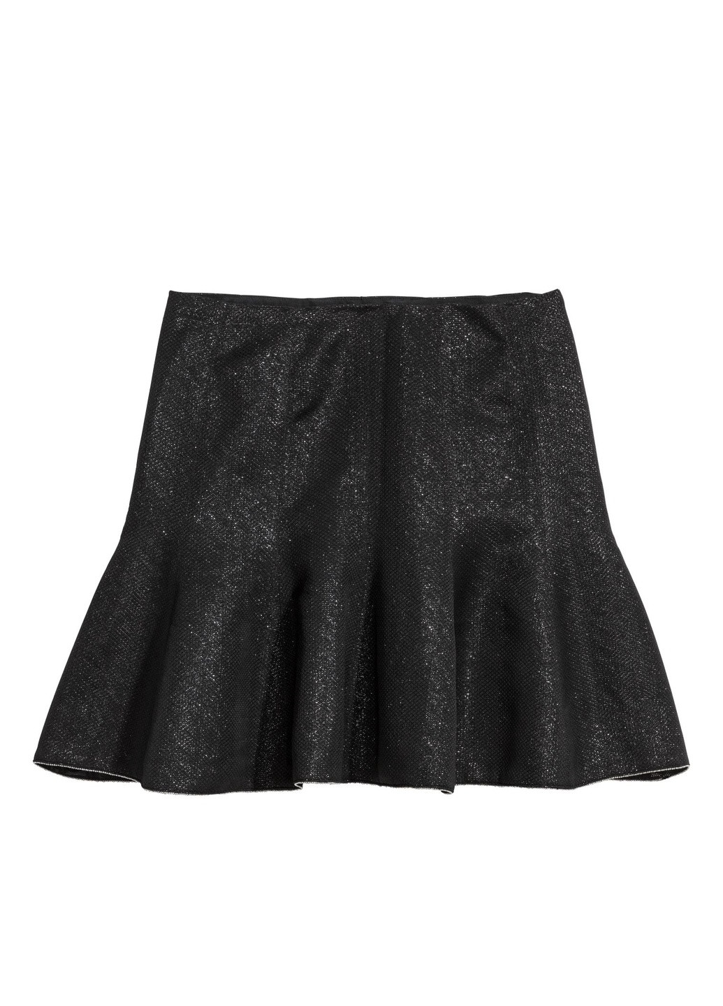 Черная однотонная юбка H&M