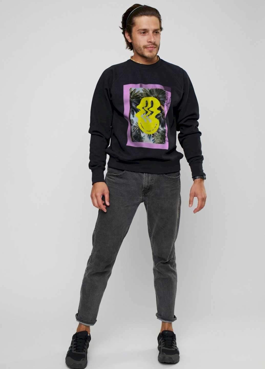 Чорний світшот YAPPI (198688717)