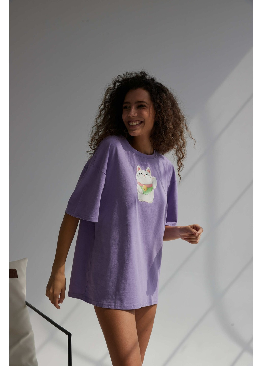 Фіолетова літня футболка джані MANDARIN