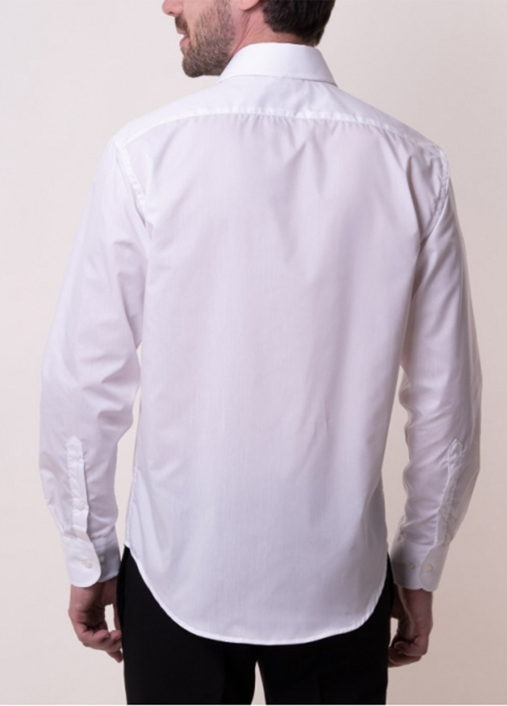 Белая классическая рубашка однотонная VD One