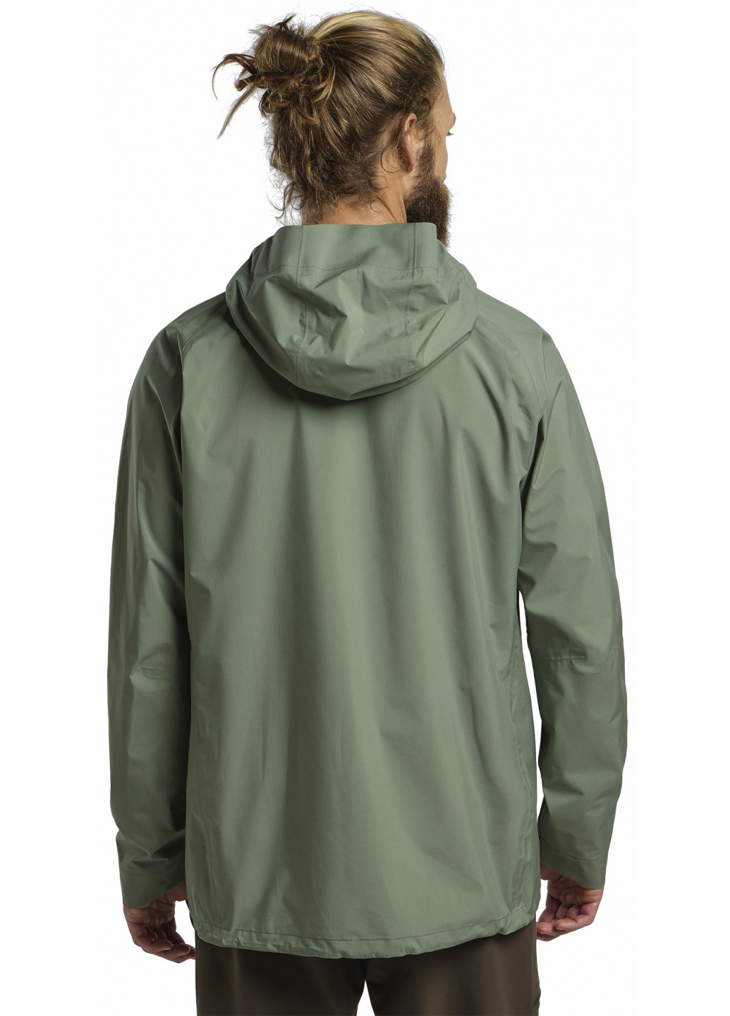 Серо-зеленая демисезонная ветровка Jack Wolfskin PRELIGHT 2.5L LT JKT M