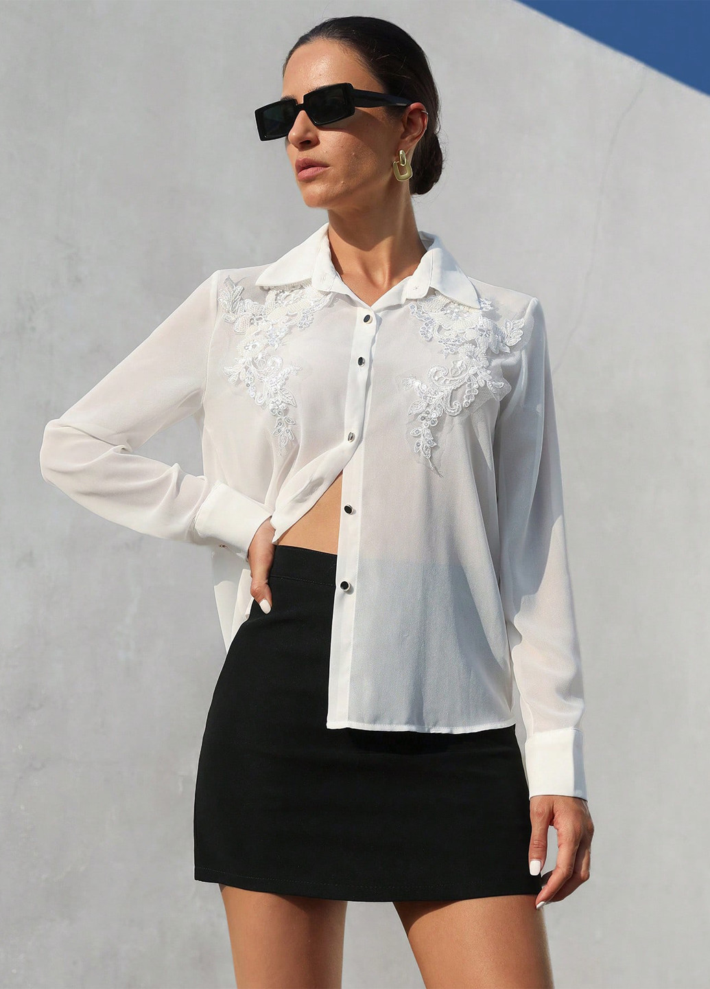 Біла блуза SHEIN