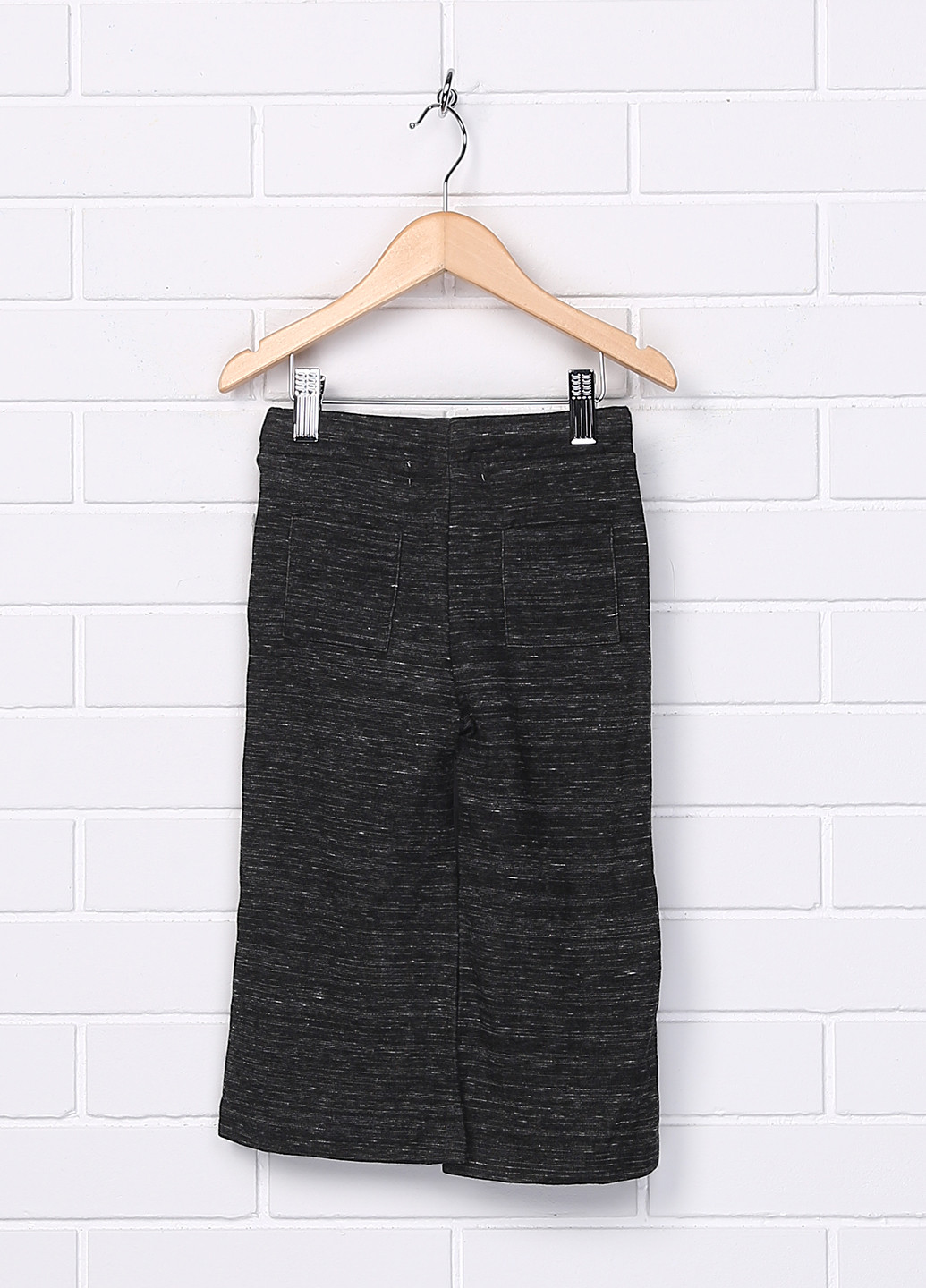 Темно-серые кэжуал демисезонные прямые брюки Zara