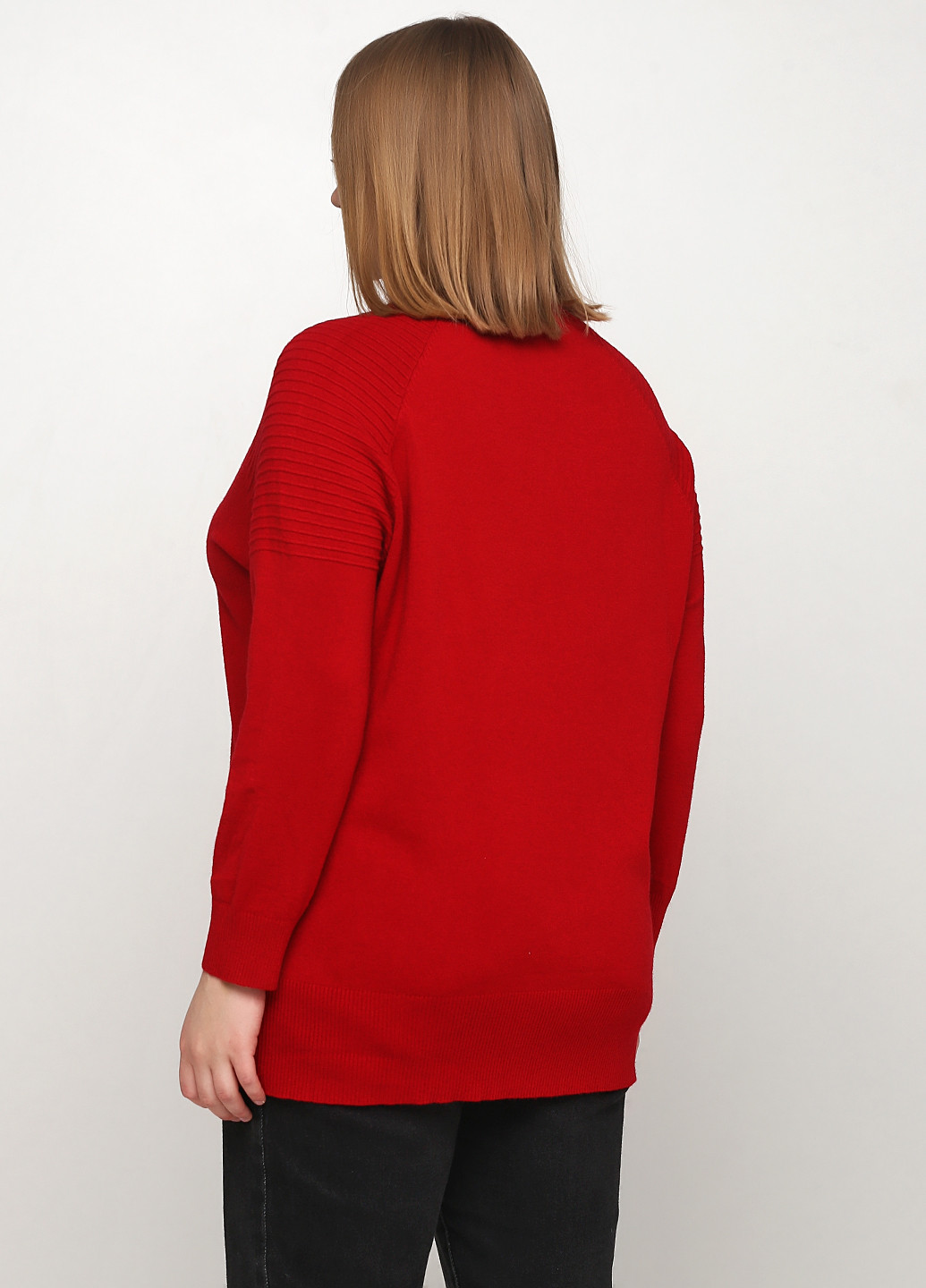 Червоний демісезонний светр джемпер Made in Italy