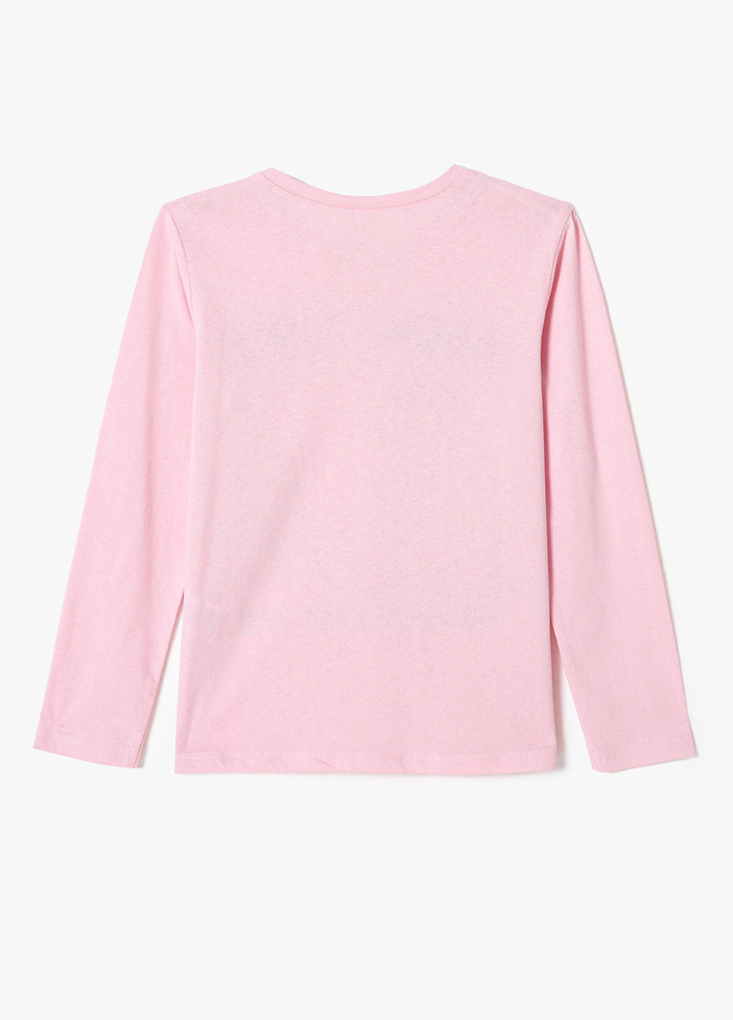 Розовый демисезонный кэжуал лонгслив KOTON с рисунком