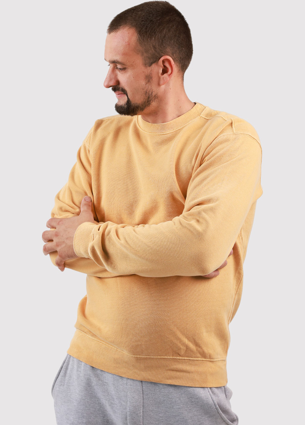 Жовтий світшот Blue 84 однотонний без декору (361422168)