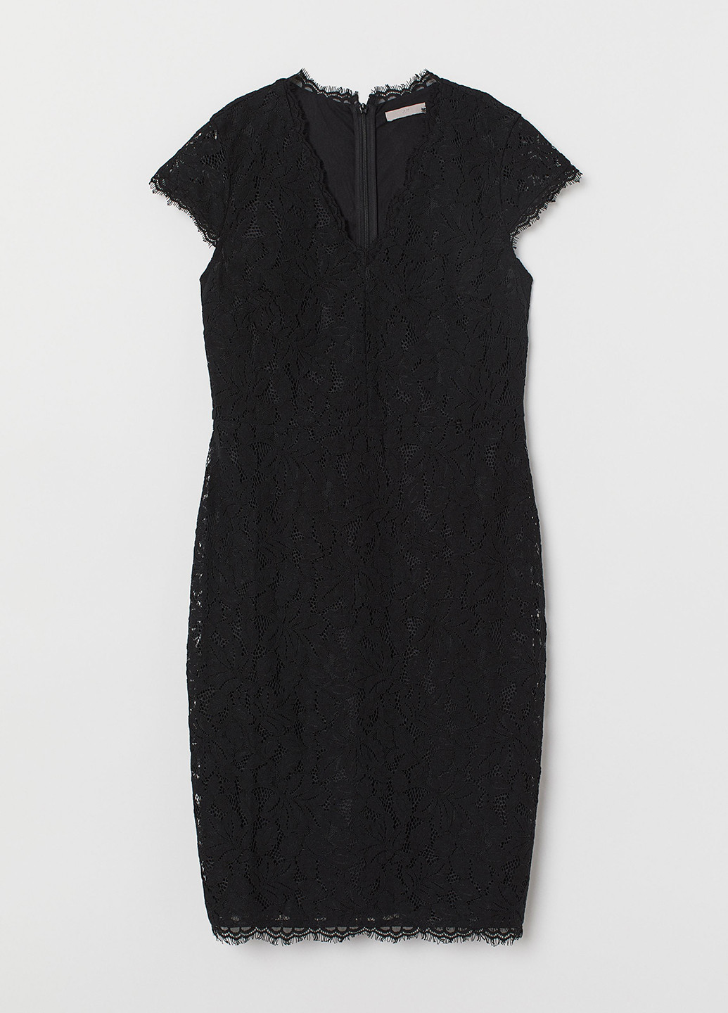 Черное вечернее, кэжуал платье H&M однотонное