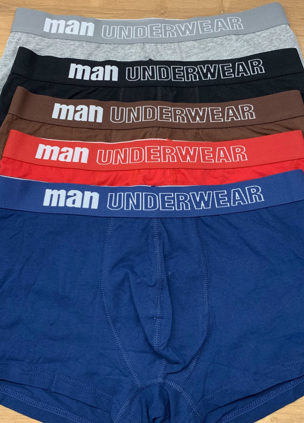 Мужские трусы Man Underwear боксеры надписи комбинированные повседневные