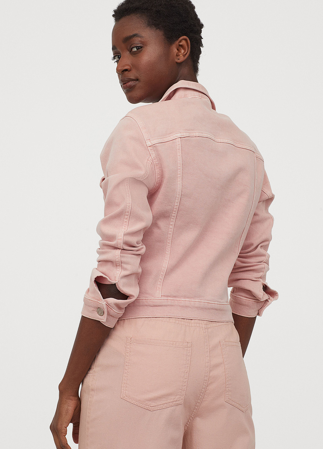 Светло-розовая летняя куртка H&M